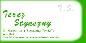 terez styaszny business card